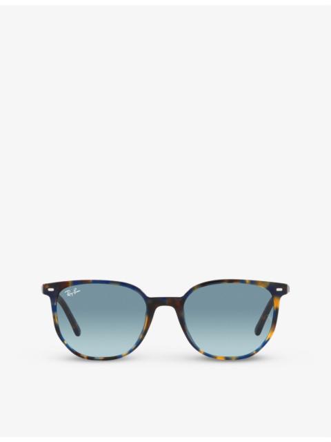 Ray-Ban Elliot geometric-frame acetate sunglasses