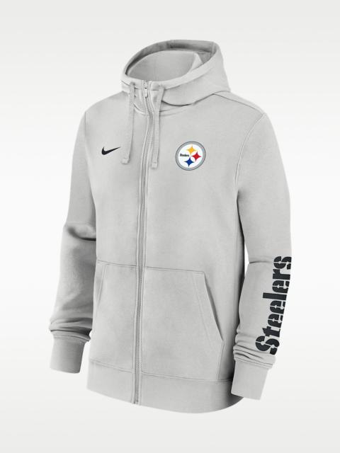 Nike Pittsburgh Steelers Club Men's Nike NFL Full-Zip Hoodie