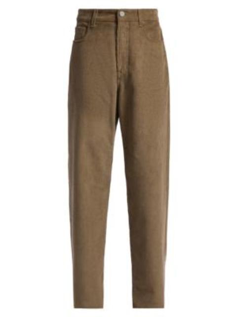 RÓHE Women's Relaxed Corduroy Trousers - Dark Sage