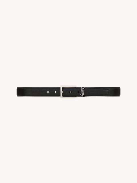SAINT LAURENT CASSANDRE BELT IN GRAINED LAMBSKIN