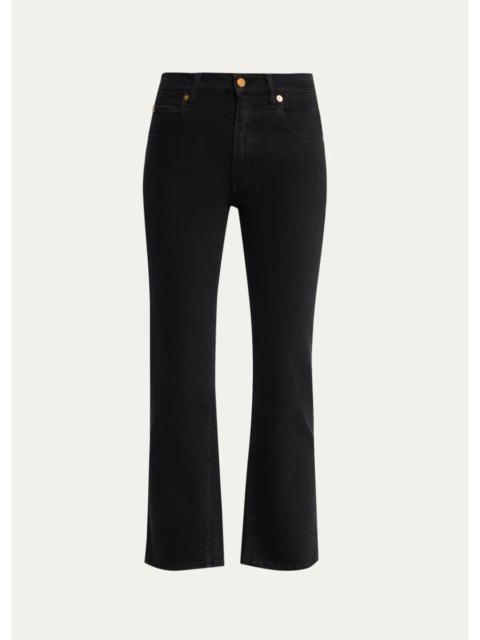 JAMIE HALLER The Rooney Mid-Rise Bootcut Jeans
