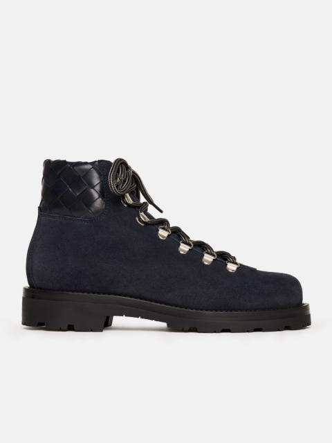 SCAROSSO Catherine Navy Suede Woven