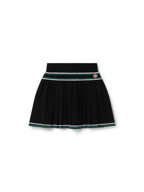 CASABLANCA Pleated Knit Skirt