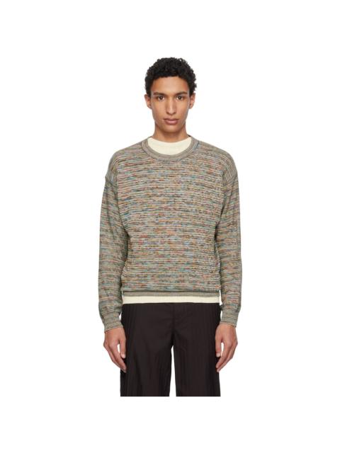 Paul Smith Multicolor 'Signature Stripe' Knitted Cotton Sweater