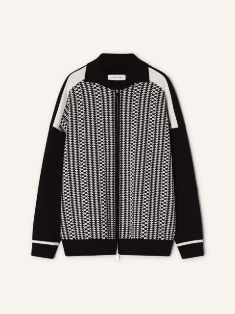 Lanvin ZIP JACKET IN SILK AND COTTON JACQUARD