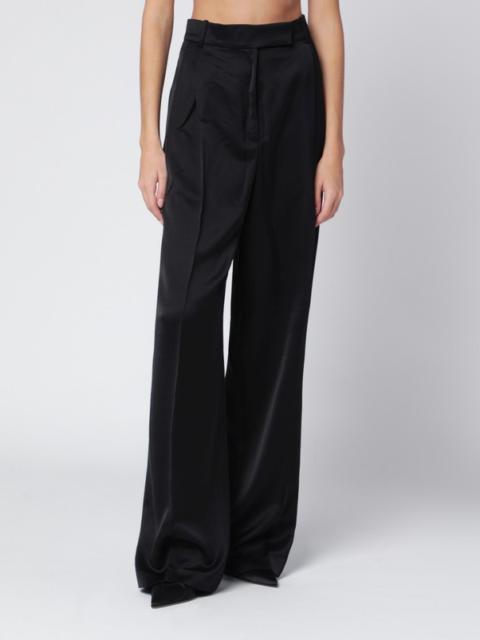 RÓHE Black satin trousers