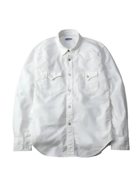 THE FLAT HEAD FN-SCW-003L 5oz Western Chambray Shirt White