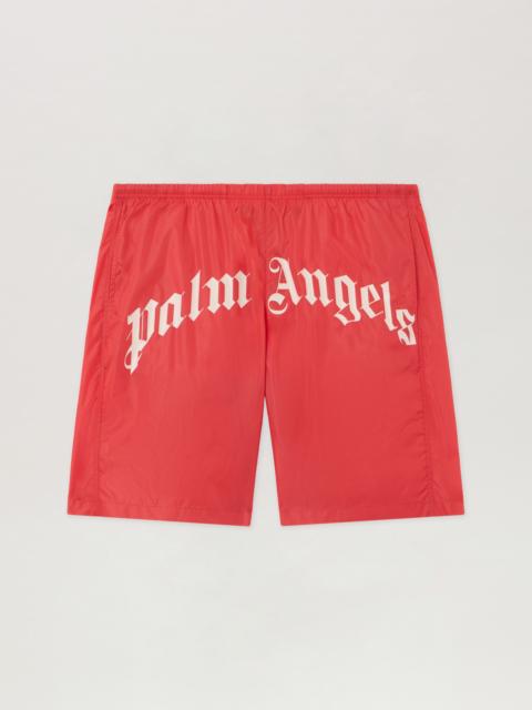 Palm Angels Curved Logo Swimshorts