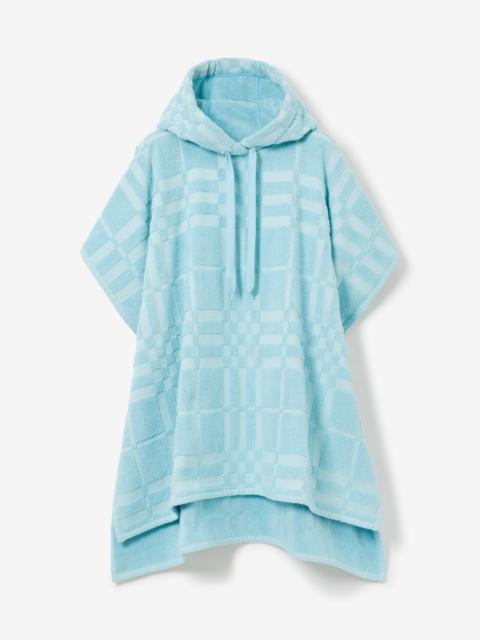 Burberry Check Cotton Jacquard Poncho