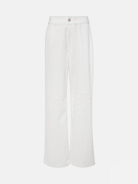 Loewe Anagram wide-leg jeans