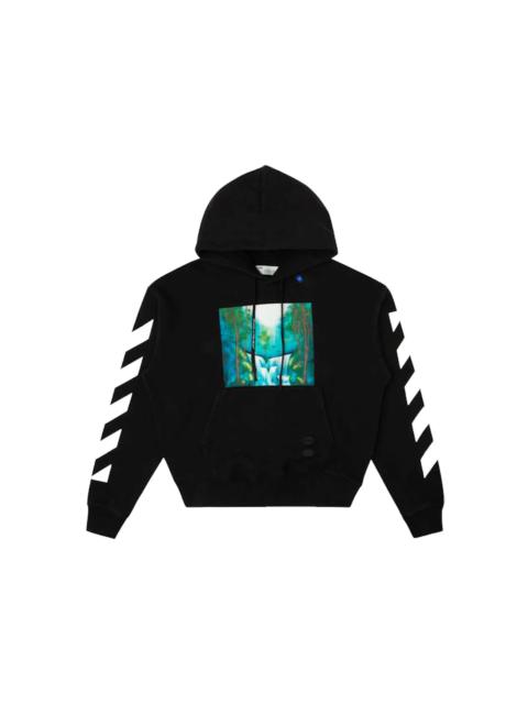 Off-White OFF-WHITE Diag Waterfall Hoodie Black/Multicolor