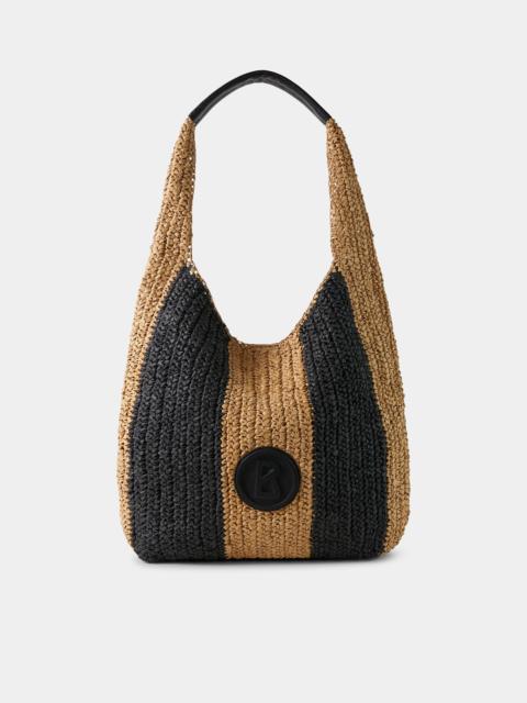 BOGNER Agno Rory hobo bag in Black/beige