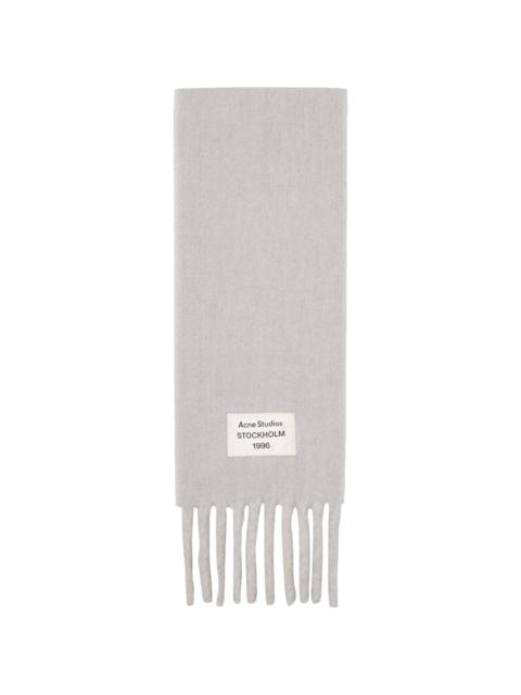 Acne Studios Gray Bicolor Alpaca Scarf