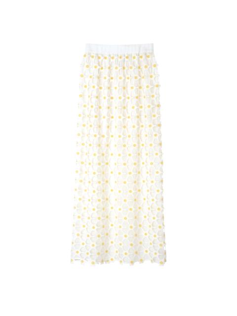 Longchamp Long skirt White - Macramé