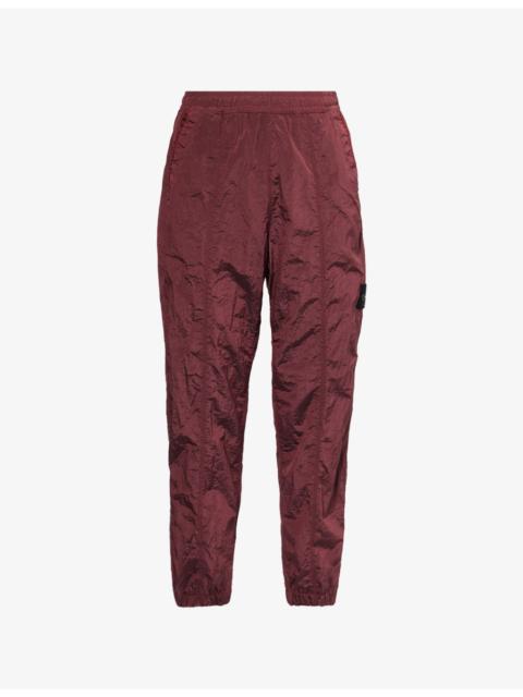 Stone Island Logo-Badge Relaxed-Fit Shell Trousers