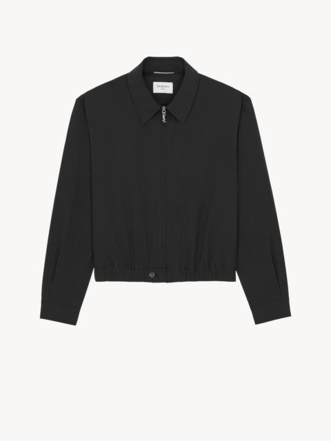 SAINT LAURENT JACKET IN COTTON POPLIN