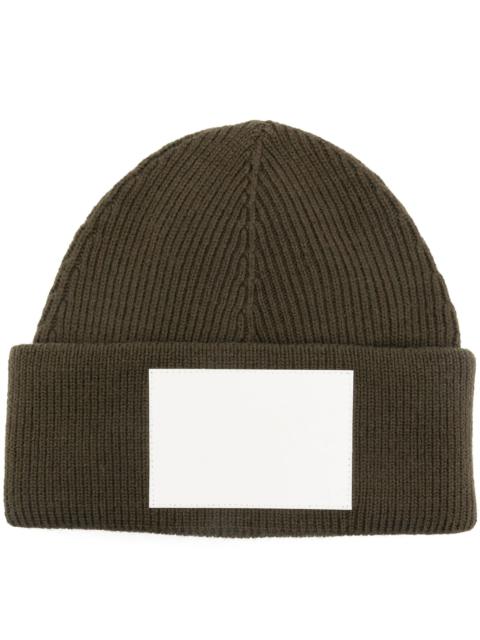 MM6 Maison Margiela numbers-motif knitted beanie