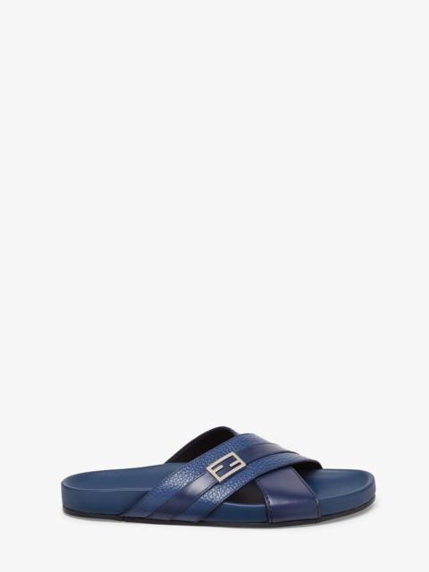 FENDI Blue leather fussbets