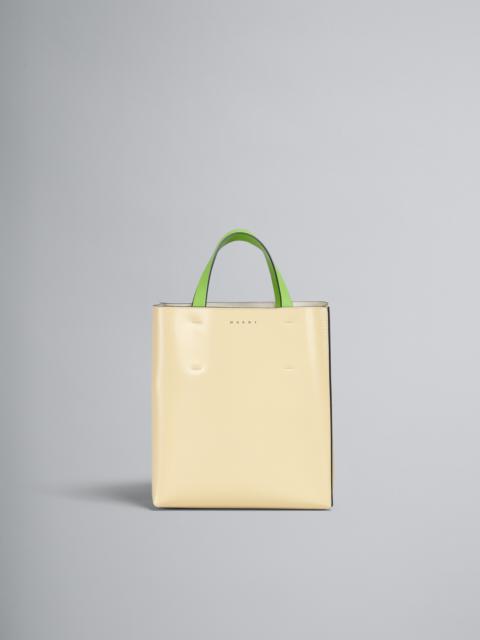 MUSEO SMALL BAG IN YELLOW SAFFIANO LEATHER