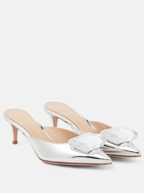 Jaipur 55 metallic leather mule