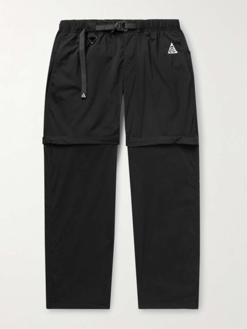 Nike ACG Straight-Leg Convertible Belted Shell Trousers