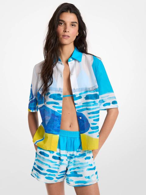 MICHAEL KORS Michael Kors X Christina Zimpel Cotton Lawn Shirt