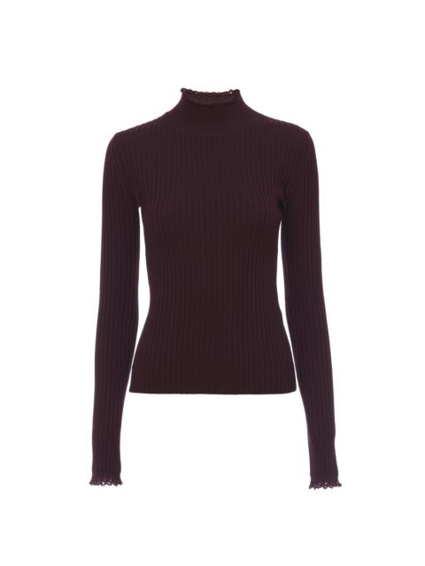 Chloé FITTED HIGH-NECK SWEATER