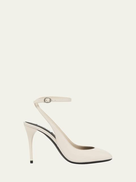 Alaïa Patent Leather Slingback Pumps