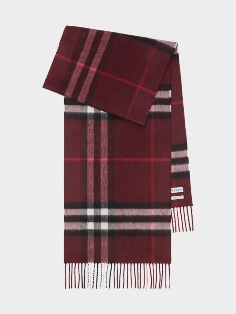 Burberry Men's Cashmere Giant Check Scarf