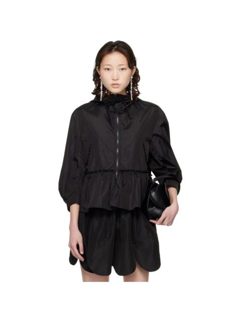 Simone Rocha Black Ruffle Frill Peplum Jacket