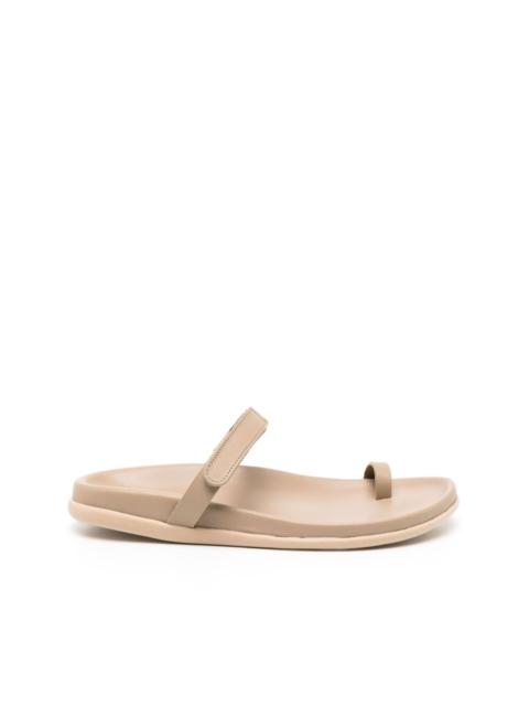 leather ring flip flops
