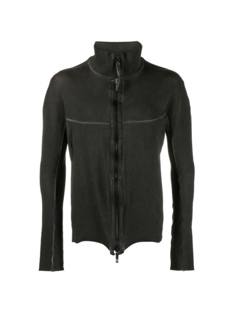 zipped organic cotton lightweight jacket