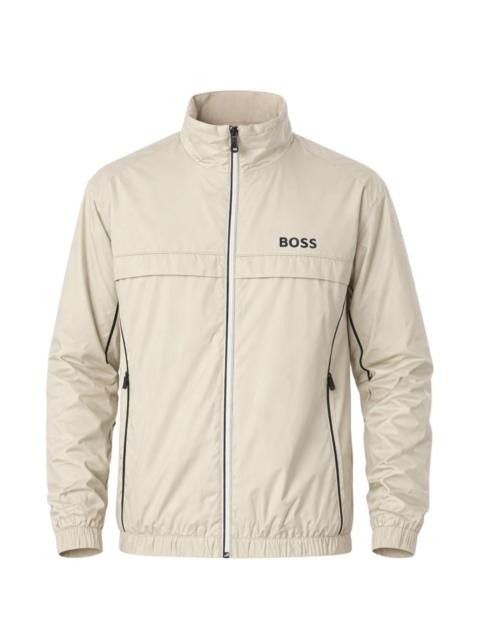 BOSS logo-detail zip-up jacket