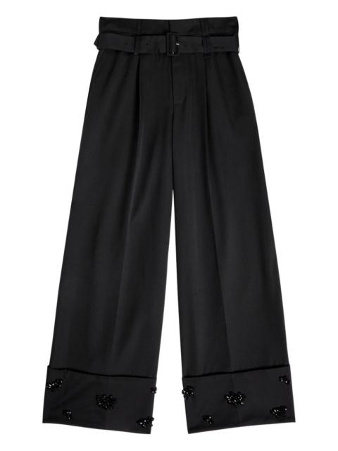 Simone Rocha embellished belted trousers