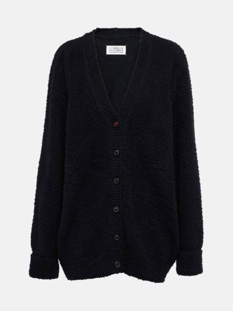 Oversized cotton-blend cardigan