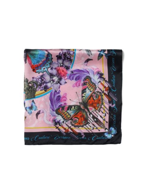 VERSACE JEANS COUTURE butterfly-print scarf