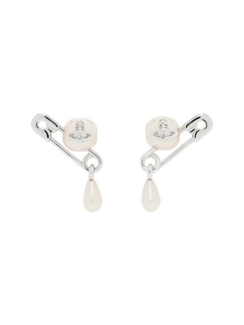 Vivienne Westwood Silver Claude Small Stud Earrings