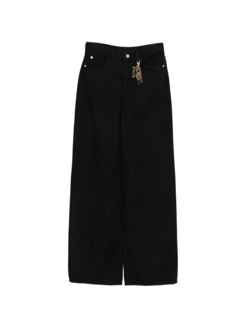 EMPORIO ARMANI charm-detail jeans