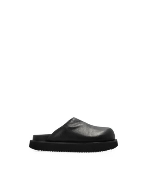 Rick Owens leather flat mules