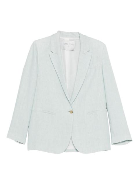 forte_forte notched lapels single-breasted blazer