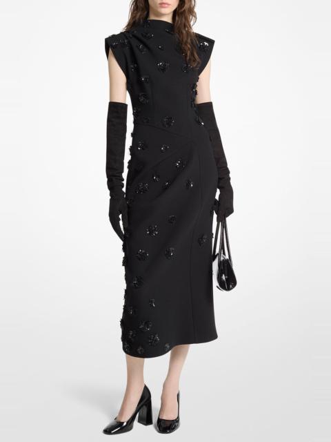 MICHAEL KORS COLLECTION Embellished Draped Flower Dress