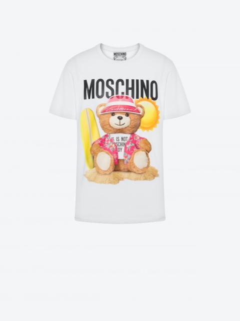 Moschino SURFER TEDDY BEAR ORGANIC COTTON T-SHIRT