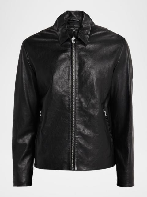 rag & bone Men's Melrose Full-Zip Leather Jacket