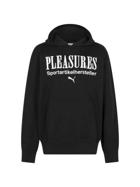 x Pleasures cotton hoodie