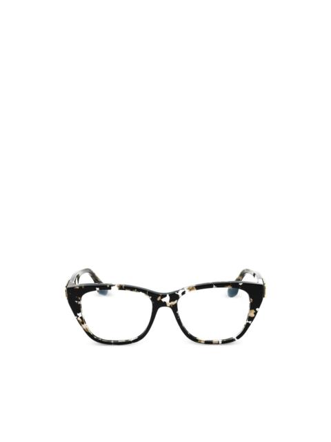 Victoria Beckham tortoiseshell-effect cat-eye frame glasses