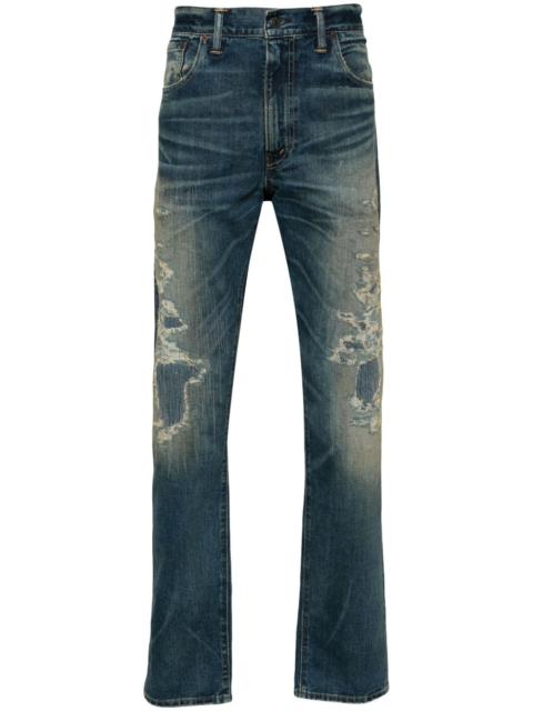 RRL by Ralph Lauren distressed-effect jeans
