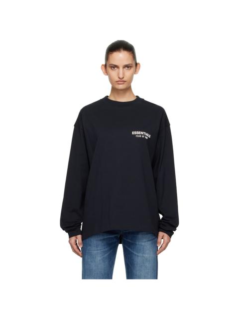 ESSENTIALS Black Classic Long Sleeve T-shirt