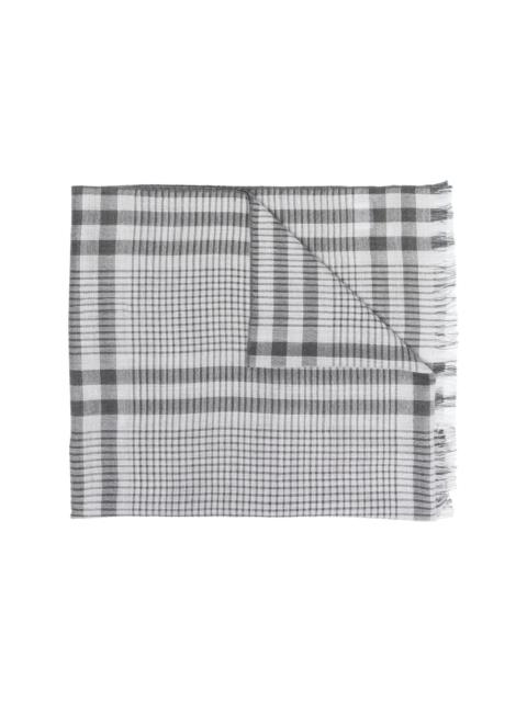 Brunello Cucinelli check-print scarf