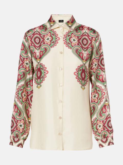 Etro Printed silk shirt