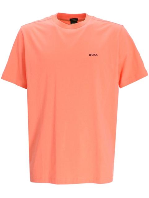 BOSS logo-print cotton T-shirt